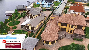 Above the roofs with shingles by TECHNONICOL
