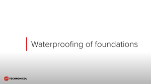 Waterproofing of Foundations