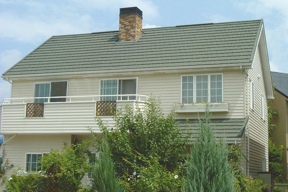 STONE-COATED METAL ROOF TILES