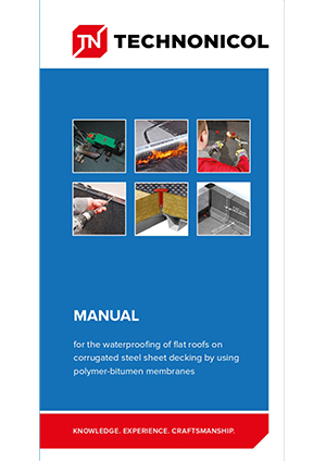 Manual for the waterproofing of flat roofs on corrugated steel sheet decking by using polymer-bitumen membranes