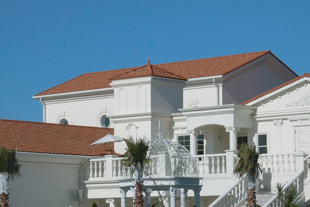 STONE-COATED METAL ROOF TILES