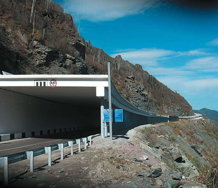 Avalanche Shed on the Road M-54