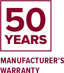 50 years warranty