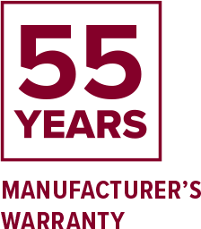 55 years warranty