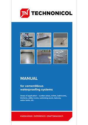 Manual for cementitious waterproofing systems