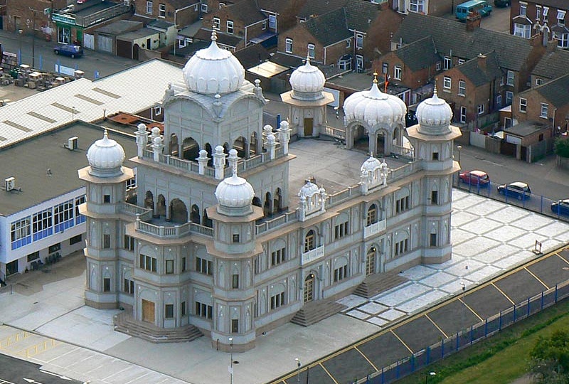 The Guru Nanak Gurdwara Temple