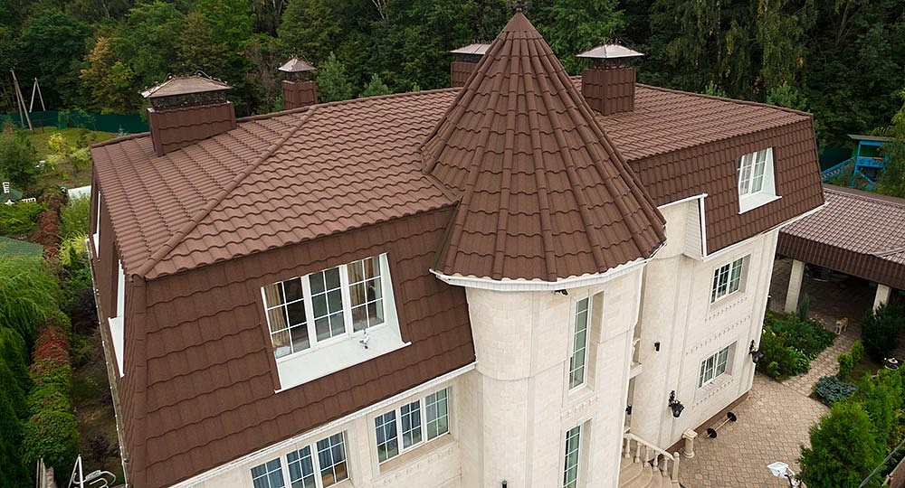 STONE-COATED METAL ROOF TILES