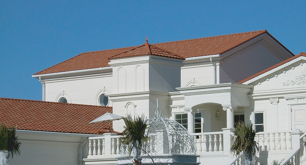 STONE-COATED METAL ROOF TILES