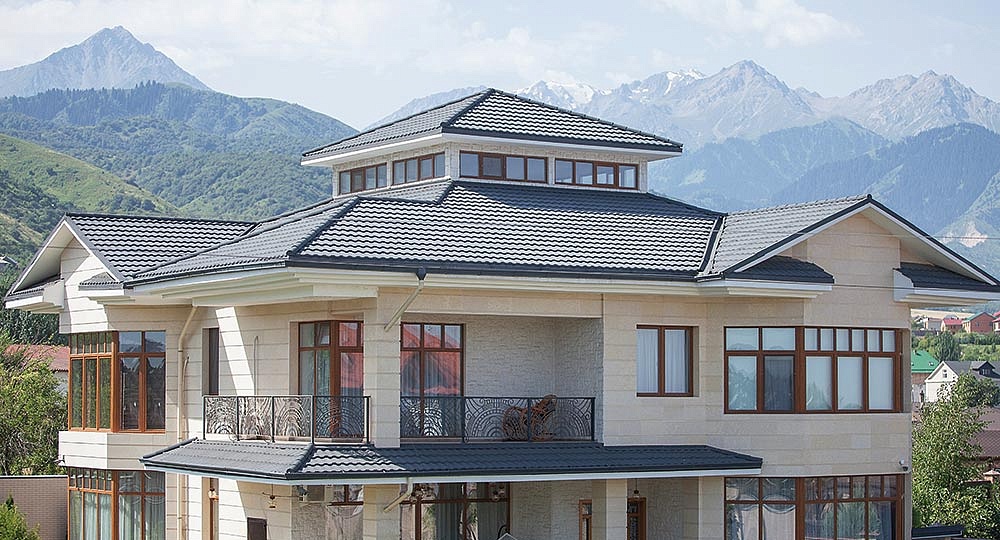 STONE-COATED METAL ROOF TILES