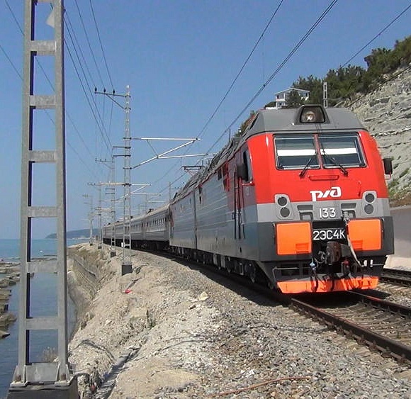 Tunnel complex on adler-tuapse Railroad